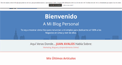 Desktop Screenshot of juanavalosblog.com
